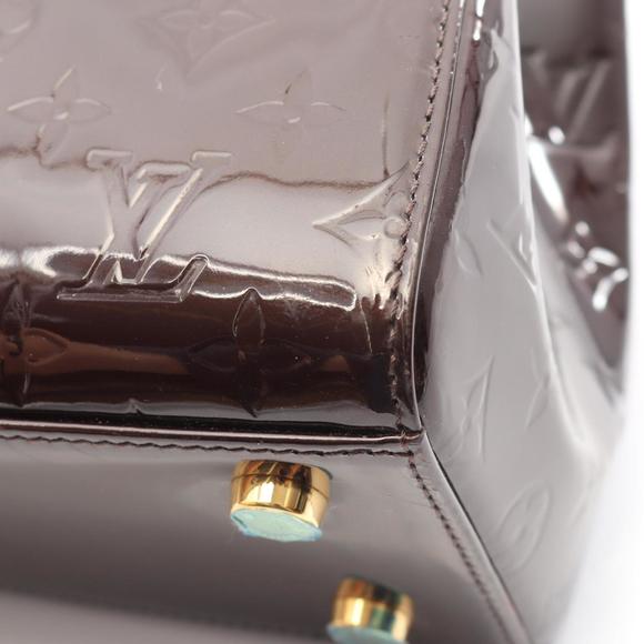 Louis Vuitton Blair MM Handbag, Leather Vernis, Women's, Purple, M91619 - Picture 9 of 10